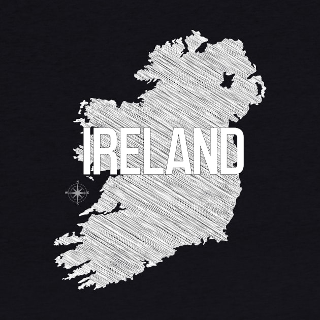 Country Wall Decor Ireland Black and White Art Canvas Poster Prints Modern Style Painting Picture for Living Room Cafe Decor World Map by Wall Decor